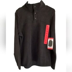 32 Degrees Ladies' Women's Snap Arctic Fleece Pullover Medium Black